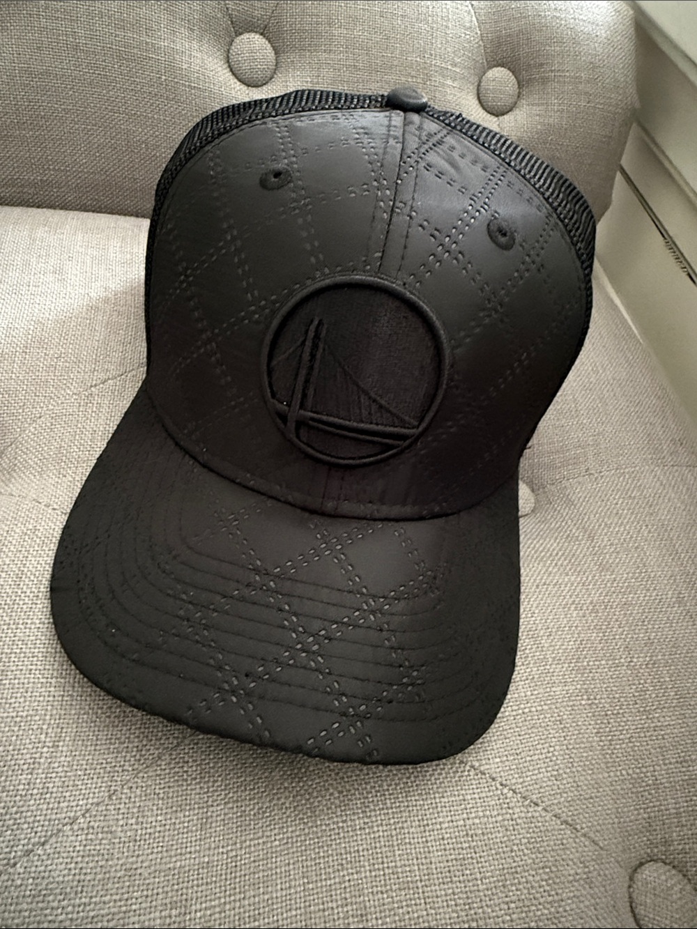 Golden State Warriors New Era Quilted 9Seventy Trucker Hat